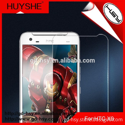 HUYSHE 0.3mm 2.5d 9h cellphone glass screen protector for HTC X9 tempered glass screen protector